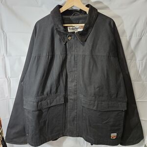 Timberland PRO Men’s Black Fleece Lined Work Jacket Courd Collar Sz XL